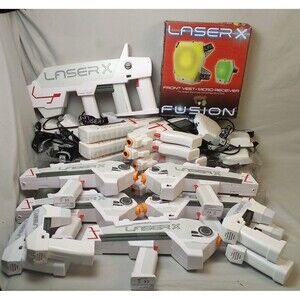 Laser X Revolution Tag Blasters Lot Of 18 Multiplayer 10 Player Set Infrared